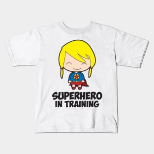 Girl Superhero in Training Kids T-Shirt